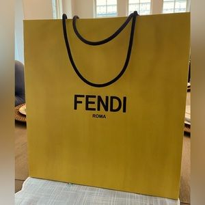 Authentic medium Fendi paper bag.